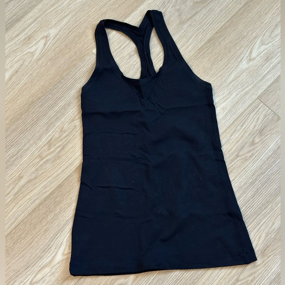 Lululemon Black Racerback Tank Top